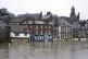 Flood water in York, Yorkshire, January 2, 2024