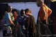 Carola Rackete embraces one of the people she and the Sea Wa