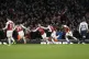 Arsenal's Alexandre Lacazette (third right) celebrates after