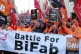 LEFT HIGH AND DRY: BiFab workers march in protest to the Sco