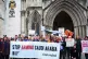CAAT campaigners outside the Court of Appeal in April 2019