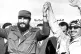 BROTHERS IN ARMS: Fidel Castro welcomes Yasser Arafat on his