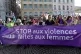 Marchers in Marseille, where women also took to the streets