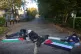 Palestine Action activists blockade the entrance of Elbit's 