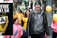 Irvine Welsh takes part in a charity walk down Edinburgh's R
