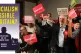 END OF THE ROAD: Jeremy Corbyn at an election rally at Hoxto