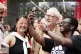 UNDIMINISHED APPEAL: Jeremy Corbyn with St Mungo's workers a