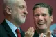 Jeremy Corbyn and Kier Starmer at the Labour Party conferenc
