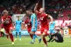 Josh Wright celebrates his goal against Cheltenham Town