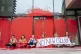 Environmental campaigners from Just Stop Oil protest outside