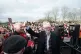 Jeremy Corbyn at a rally in Middlesbrough today