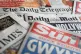 Newspapers stock photo