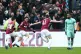 Declan Rice celebrates his goal against Arsenal