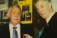 HONOURED: Barry Camfield (right) awards Patsy Payne with the