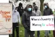 INCOMPREHENSION: Protesters outside the Crowne Plaza London