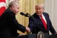 Presidents Erdogan and Trump at the White House last month. 