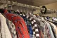 Clothes in a second-hand shop